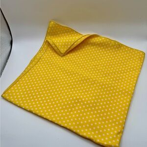 Vintage Yellow Polka Dot Scarf
